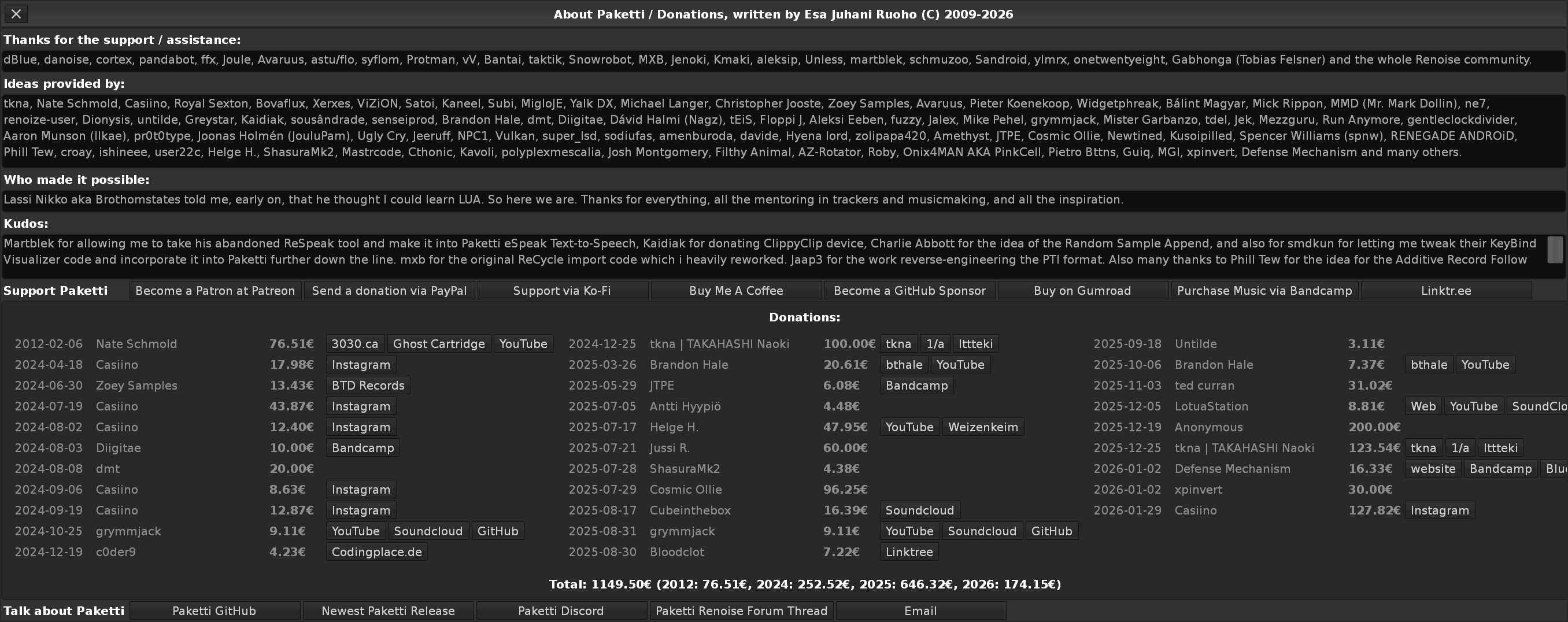 About Paketti Donations