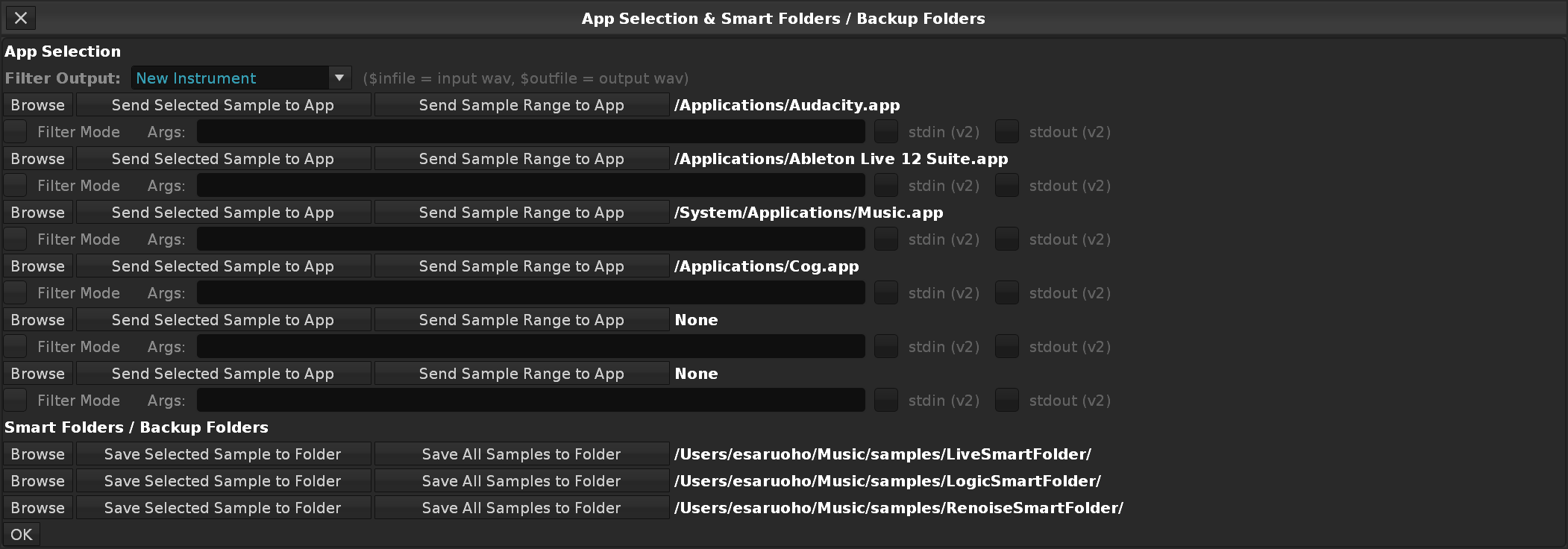 Configure Launch App Selection Path