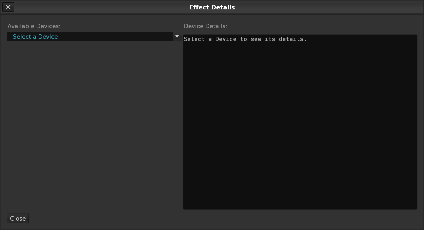 Debug Available Device Information