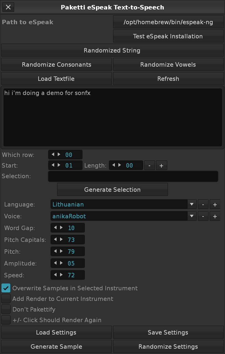 eSpeak Text-to-Speech
