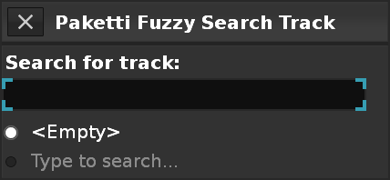 Fuzzy Search Track