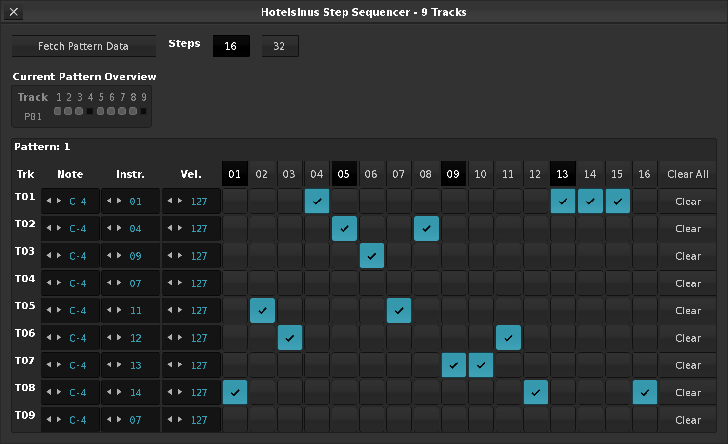 Hotelsinus Stepsequencer