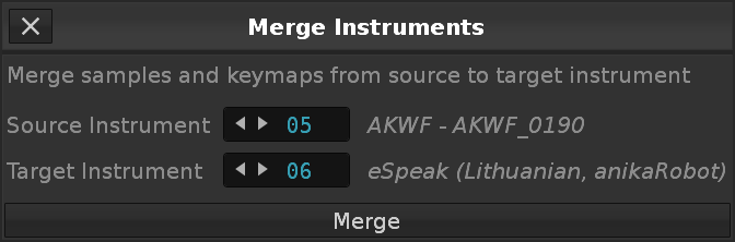 Merge Instruments