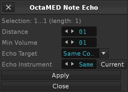 OctaMED Note Echo