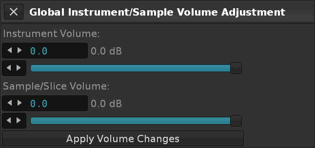 Paketti Global Volume Adjustment