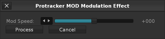 Protracker MOD modulation Dialog