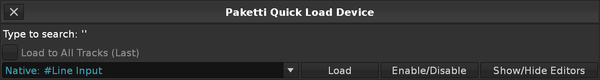 Quick Load Device