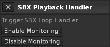 SBX Playback Handler