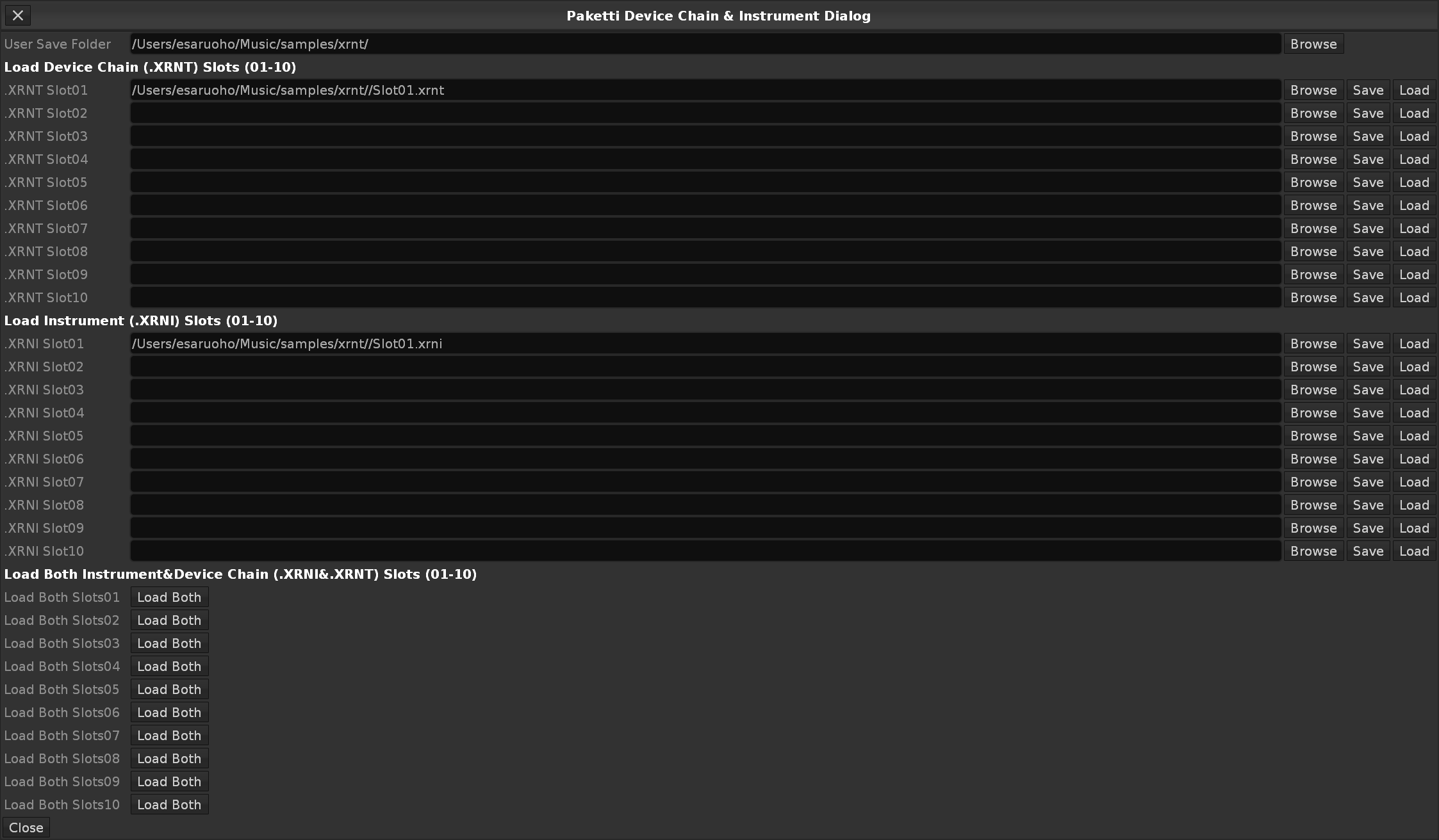 Track DSP Device Instrument Loader