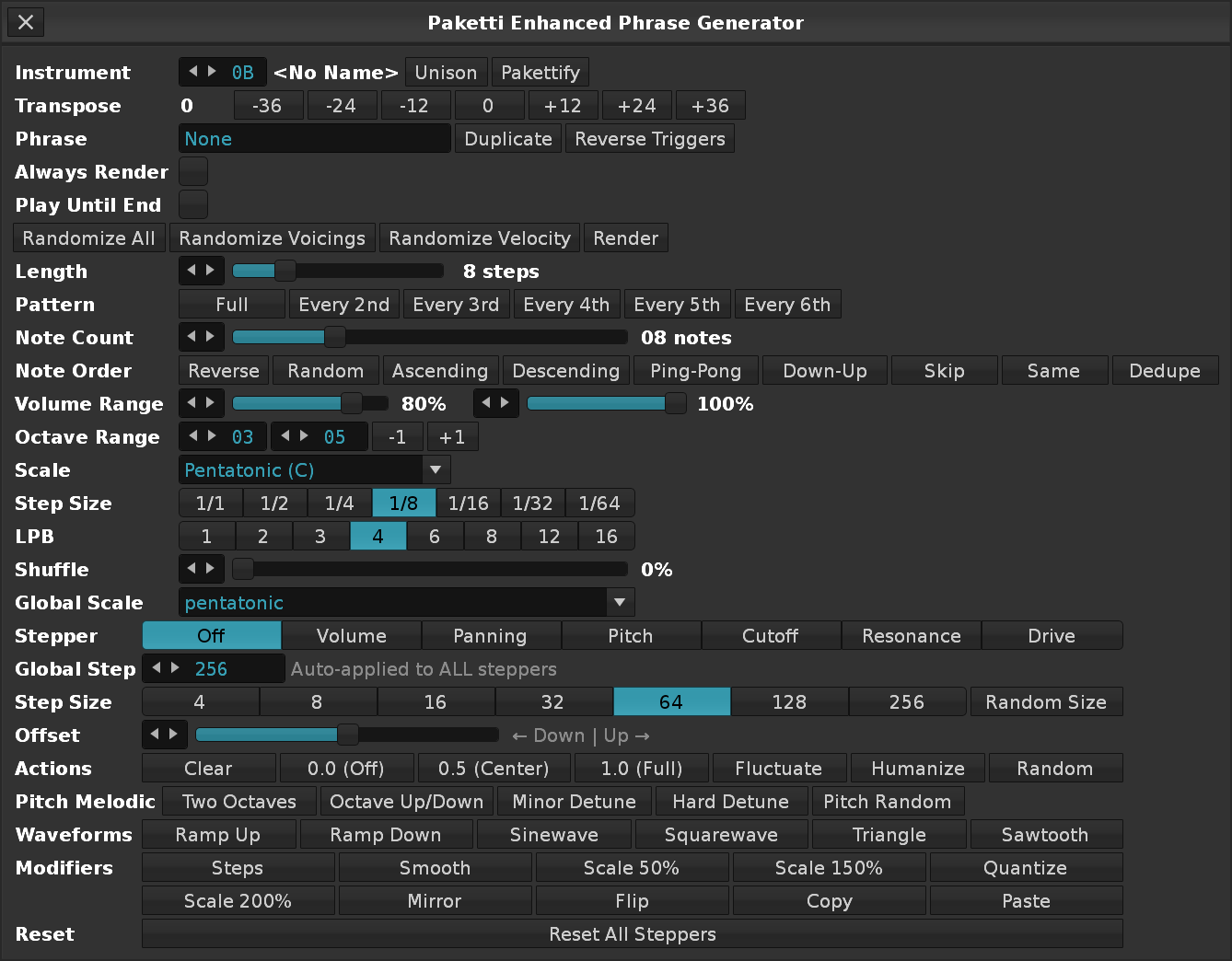 Paketti Enhanced Phrase Generator