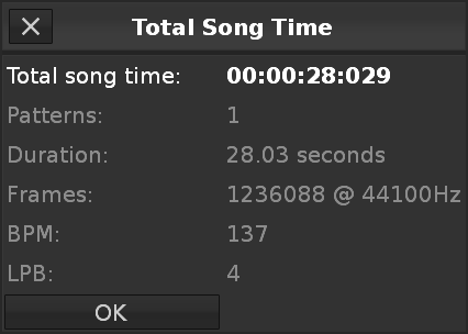 Frame Calculator Song Length