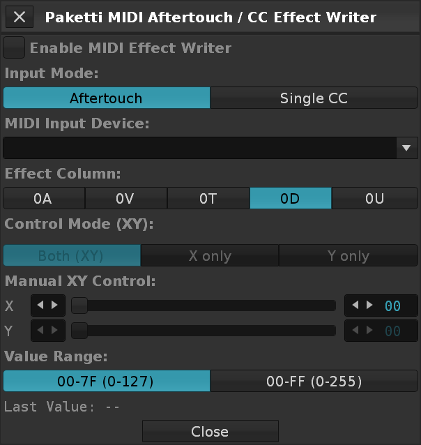MIDI Effect Writer