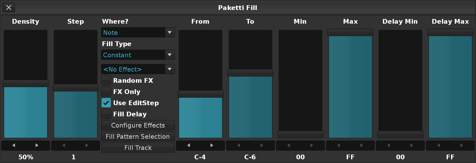 Paketti Fill Dialog
