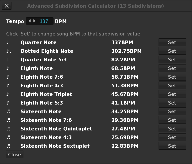 Subdivision Calculator